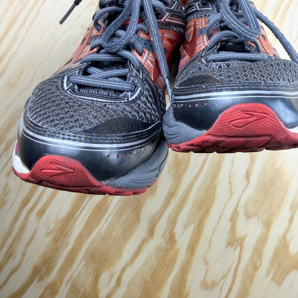 Brooks Adrenaline GTS 17 Womens 8.5 Wide Running Shoes Grey Pink 1202311D044 - Picture 3 of 10